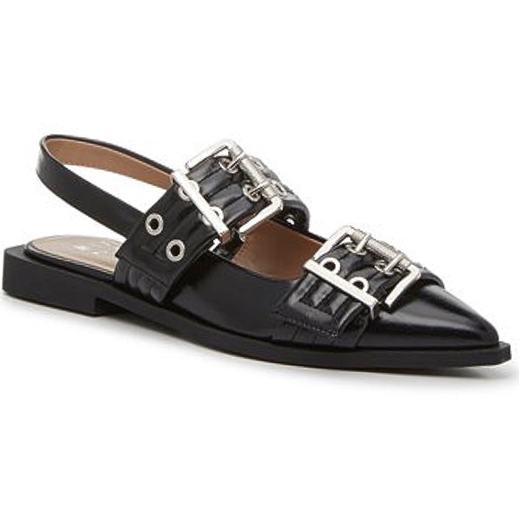 Mix No. 6 Shoes - Mix No. 6 Sybel Flat black faux patent leather  silver hardware 9.5 nwot